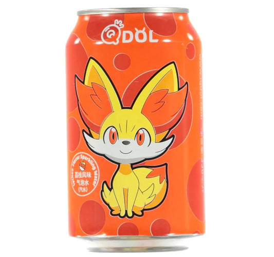 Qdol Pokemon Fennekin Litchi Sparkling Water 330ml