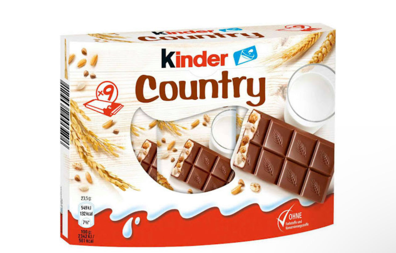 Kinder Country, Schokoriegel 9 Stück 211g