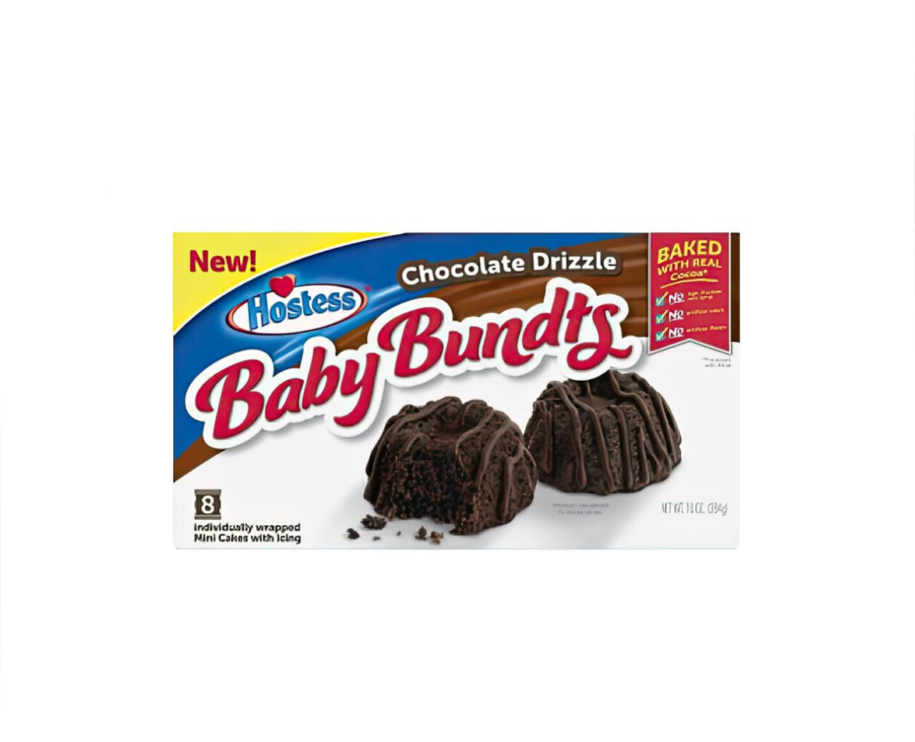 Hostess Baby Bundts Chocolate Drizzl 8 Stück 284g