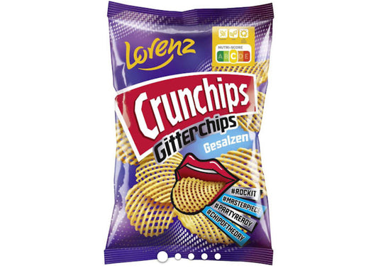 Lorenz Crunchips Gitterchips gesalzen 150g