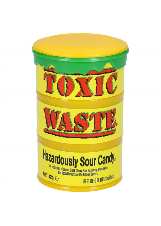 Toxic Waste Yellow Sour Candy 42g