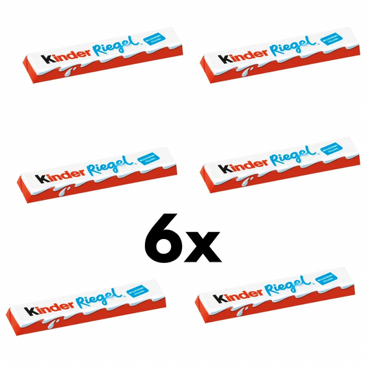 Kinder Riegel 6x einzeln je 21g