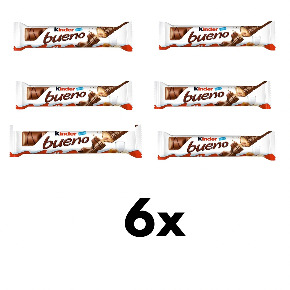 Kinder Bueno 6 X einzeln