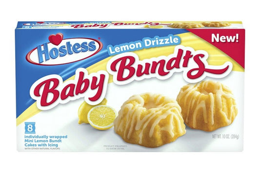 Hostess Baby Bundts Lemon Drizzle 8 Stück 284g