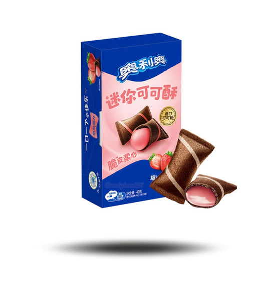 Oreo Mini Cocoa Crisp Strawberry Asia 40g